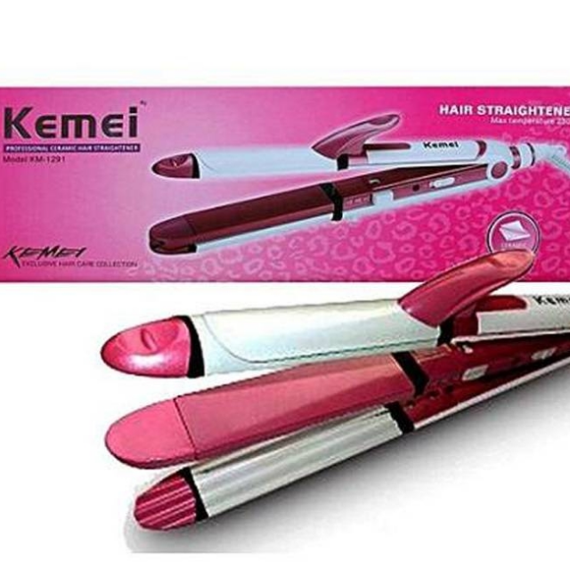 Kemei KM-1291 multi-function electric splint corn perm strai