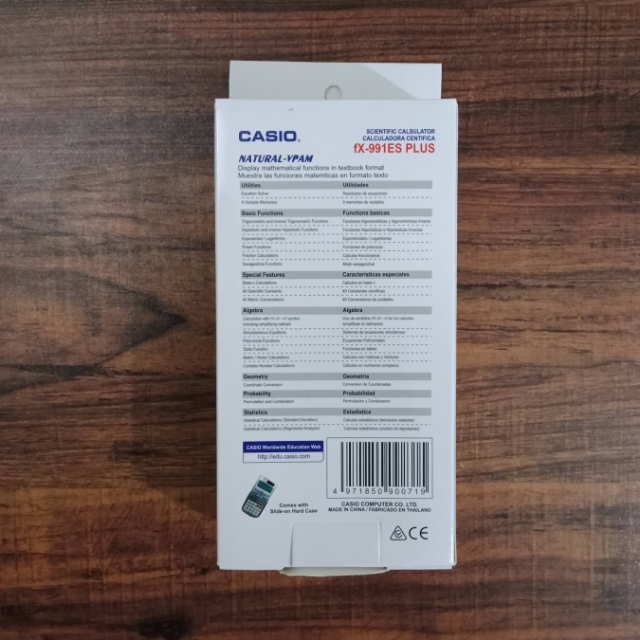 CASIO fx 991 ES Plus (2nd Edition) Scientific Calculator