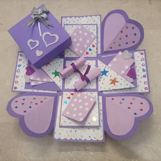 Two Layer Surprise Gift Box For Birthday, Wedding