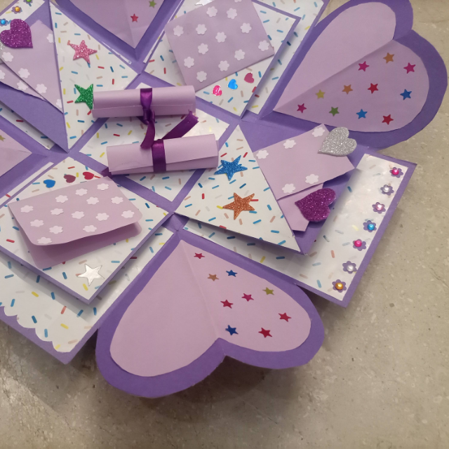 Two Layer Surprise Gift Box For Birthday, Wedding