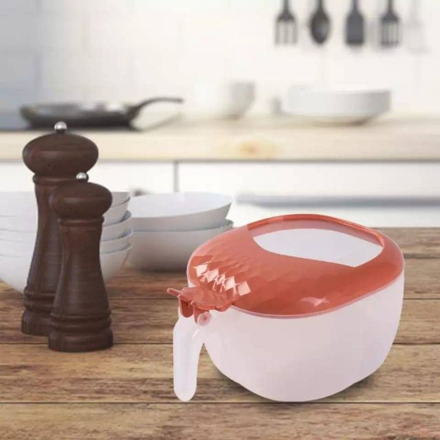 Strawberry Shape 4Part Spice Box With Spoon