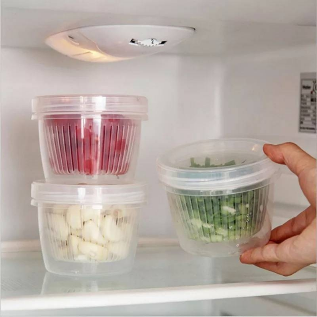 Double Layer Drain Storage Box (Pack Of 2)