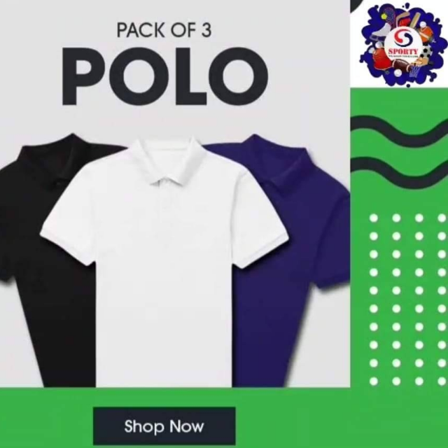 Polo T-Shirts Pack Of Three
