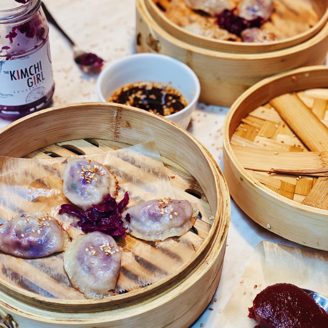 Mushroom & Kimchi Dumplings