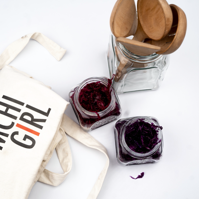 Purple Cabbage Sauerkraut
