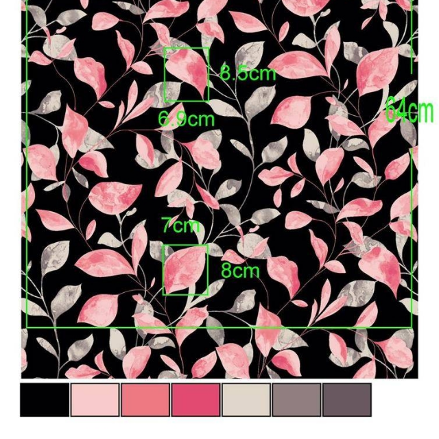 Printed Unstitched Shirt (Black)