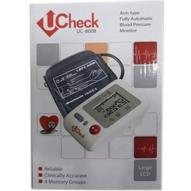 Ucheck Digital Blood Pressure Monitor Uc-8008