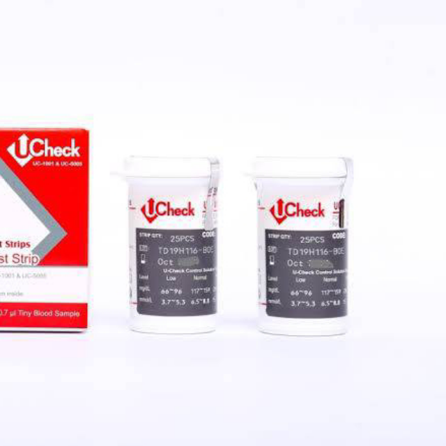 UCheck Blood Glucose Test Strip 50pcs