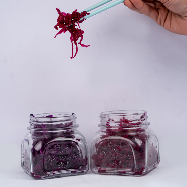 Purple Cabbage Sauerkraut