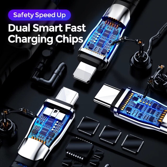 Joyroom 3 in 1 USB Type C Micro USB Iphone Lightning Cable