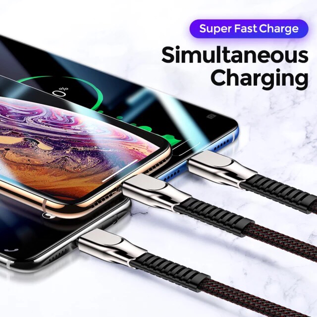 Joyroom 3 in 1 USB Type C Micro USB Iphone Lightning Cable