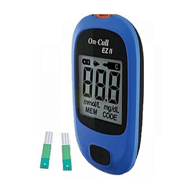 On Call EZ II Gluco Meter With 10 Strips Free