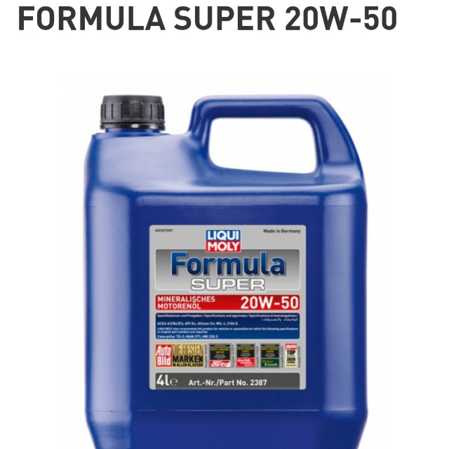 Formula Super 20w-50 Liquimoly (4L)