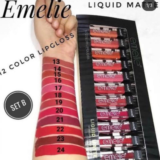 Emelie Lip Gloss Set B Red Or Dark Setting
