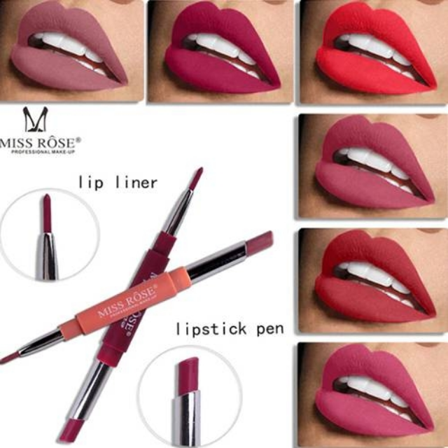 MISS ROSE 2-in-1 Lipstick Pen Lip Liner