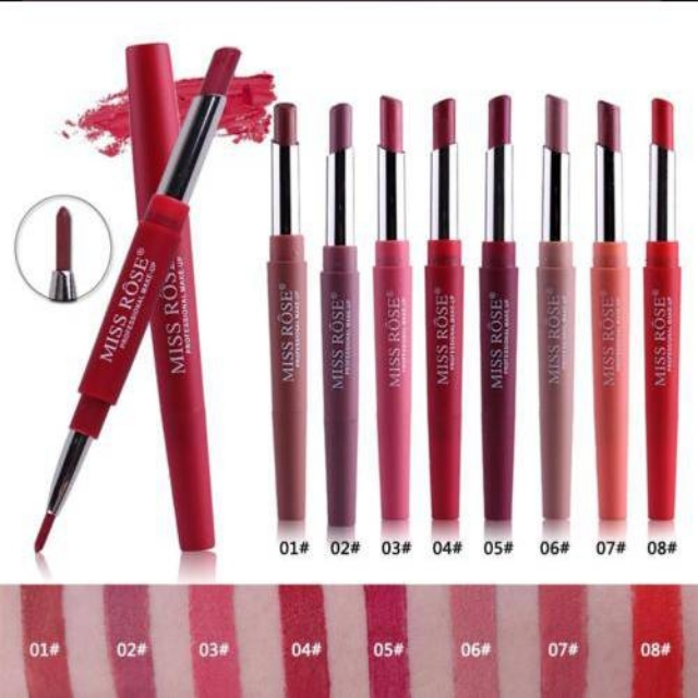 MISS ROSE 2-in-1 Lipstick Pen Lip Liner