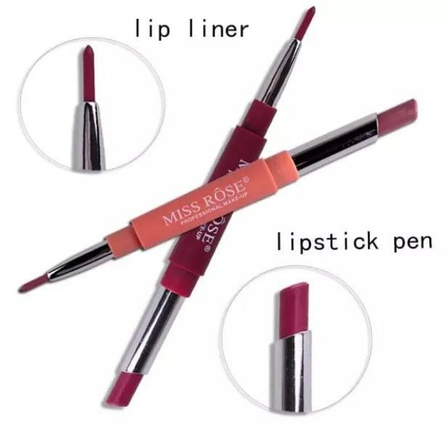 MISS ROSE 2-in-1 Lipstick Pen Lip Liner