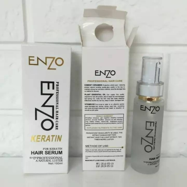 Enzo Keratin Hair Serum A Complete Treatment of Damage Hair
