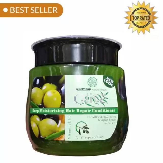 Olive Hair Mask + Conditioner Jar