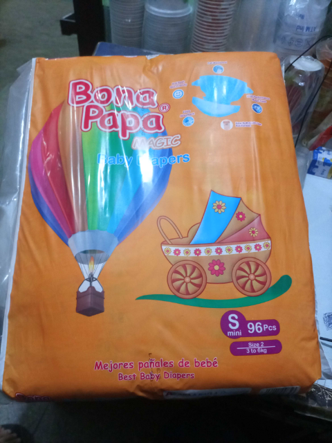 Bona baba magic baby diaper Small 96 Pcs size 2