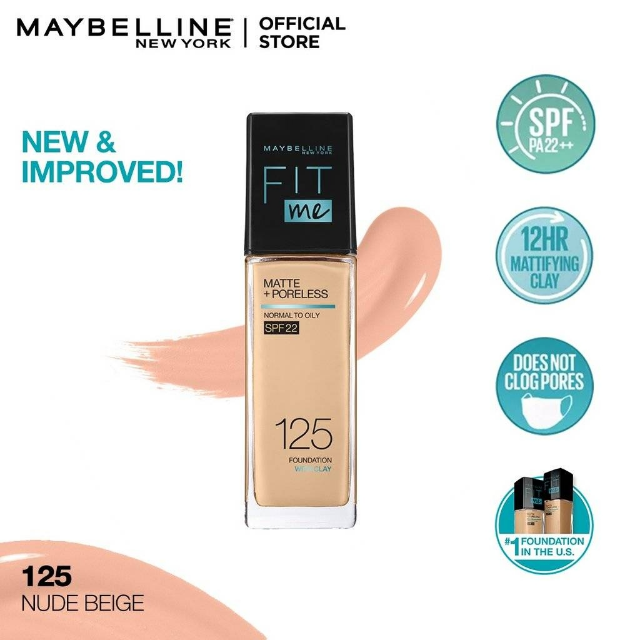 Maybelline NY Fit Me Matte + Poreless Liquid Foundation