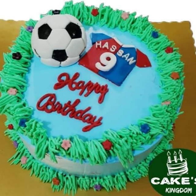 Football Theme Birthday Cake