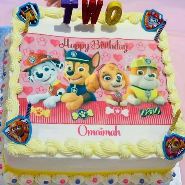 Puppies Theme Cake Edible