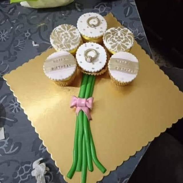 Flower Bunch Cupcakes