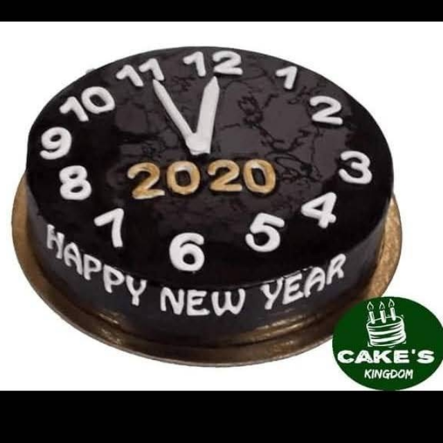 New Year Theme Cake