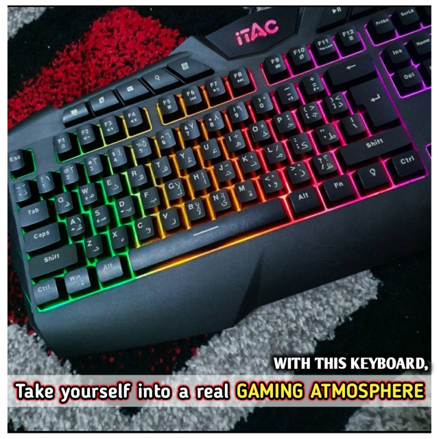 Gaming Keyboard RGB Mechanical Feeling - Itac