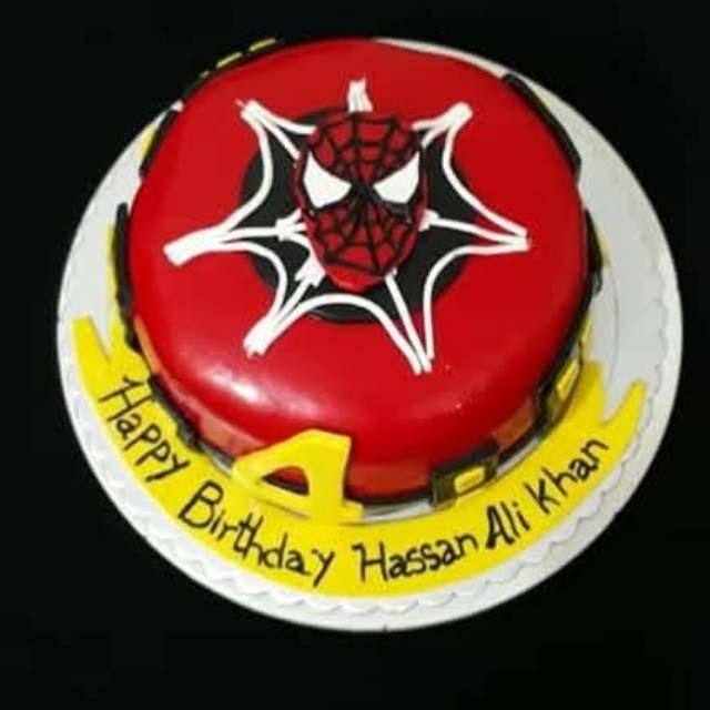 Spiderman Theme Cake