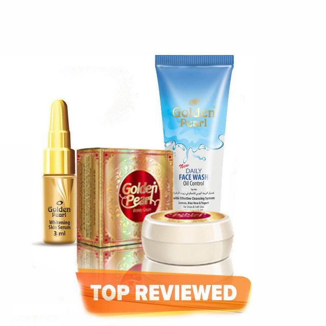 Golden Pearl Cream, Serum, Facewash 3 in 1 Offer