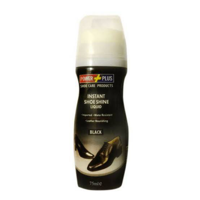 Power Plus Instant Shoe Liquid Polish Black