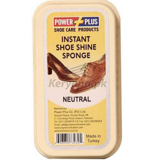 Power Plus Shoe Shiner Sponge All in One