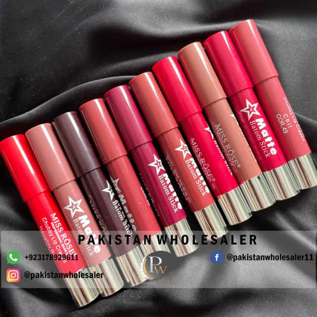 Miss Rose Crayon Lipsticks Pack of 10