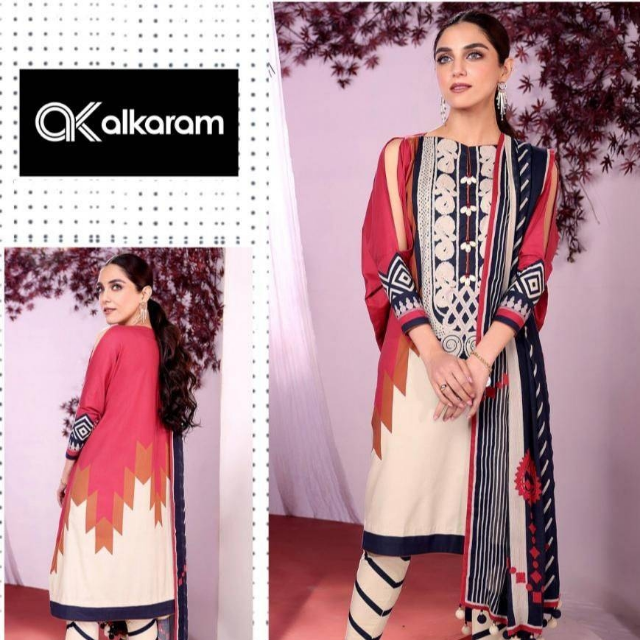 Winter Fabric Dhanak With Wool By Alkaram