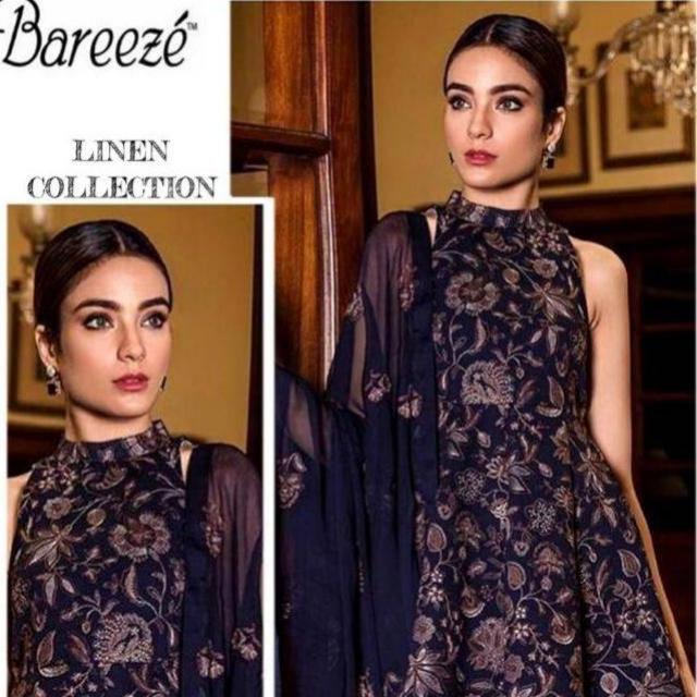 Linen By Bareeze  3PC (Unstitched)