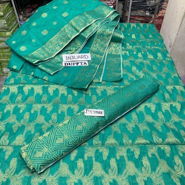 Organza Jacquard With Jamawar By Ayza Khan Fancy Dress 3PC