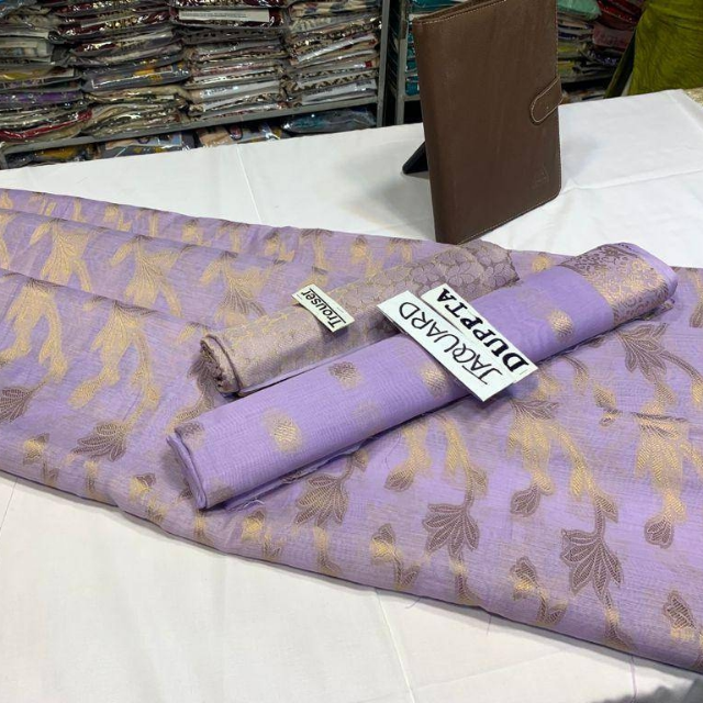 Organza Jacquard With Jamawar By Ayza Khan Fancy Dress 3PC