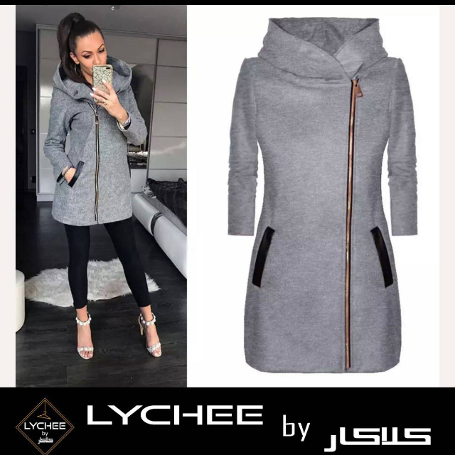 Long Hoodies Coat By Lychee