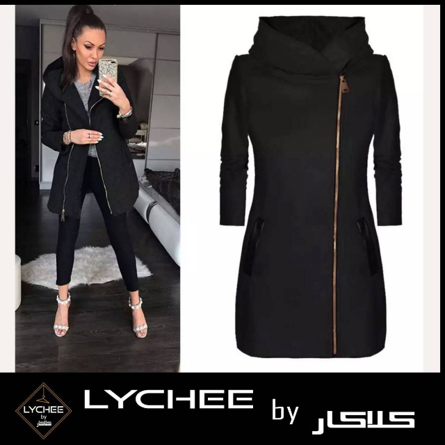 Long Hoodies Coat By Lychee