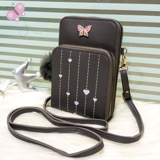 Crossbody Wallet (2 Zipper)