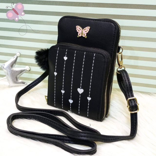 Crossbody Wallet (2 Zipper)