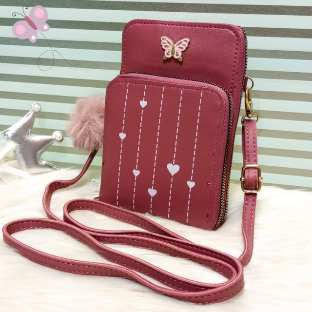 Crossbody Wallet (2 Zipper)
