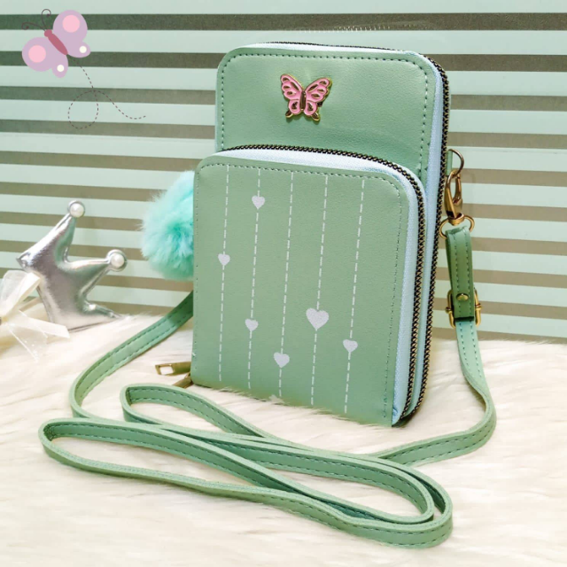 Crossbody Wallet (2 Zipper)