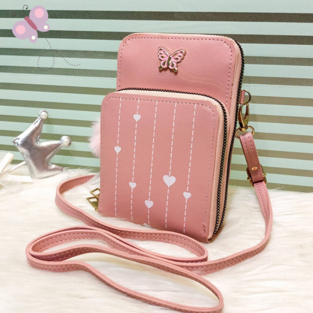 Crossbody Wallet (2 Zipper)