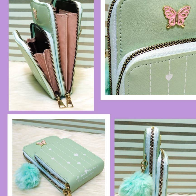 Crossbody Wallet (2 Zipper)