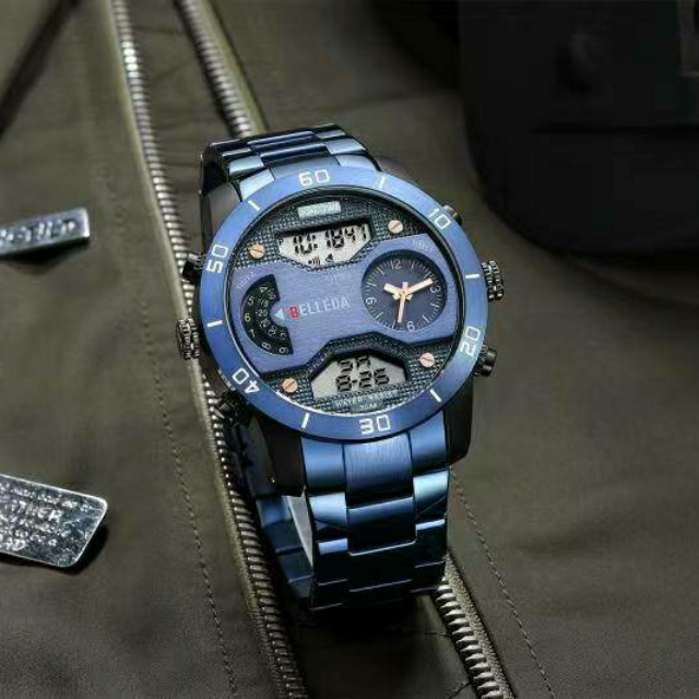 Original Belleda Triple Time Water Proof Watch.