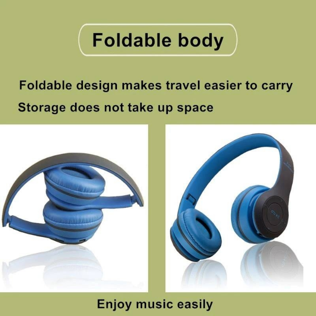 P47 Headphones  Wireless Headphones For Android/iPhone/PC