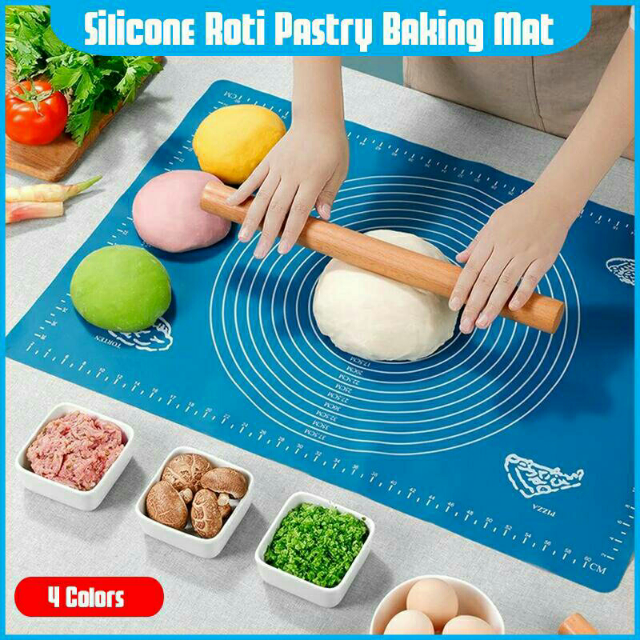 Silicone Baking Mat Pastry Roti Mat For Cooking Roller Sheet
